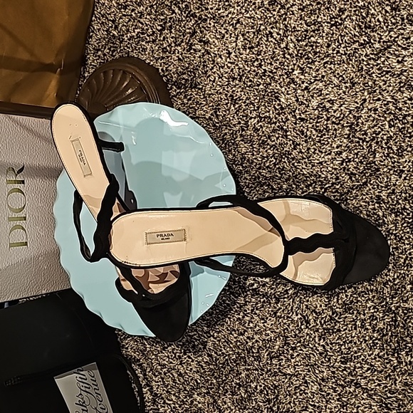 Prada Shoes - PRADA Strappy Sandal Heels - Size 41